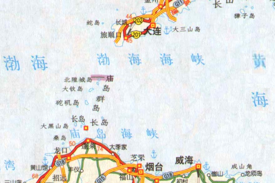 渤海海峡的范围