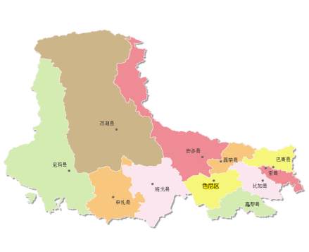 那曲市行政区
