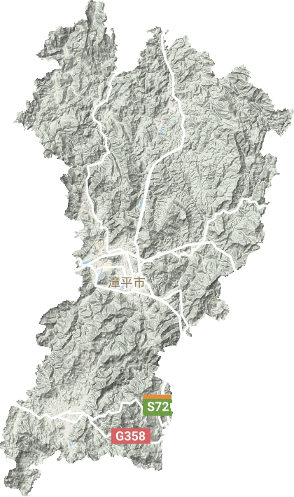 漳平市地形地貌图