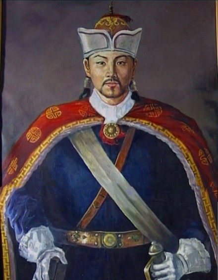渥巴锡画像（央视《丝路发现》供图） 