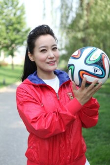 谭晶助威女足出征亚洲杯（图3）