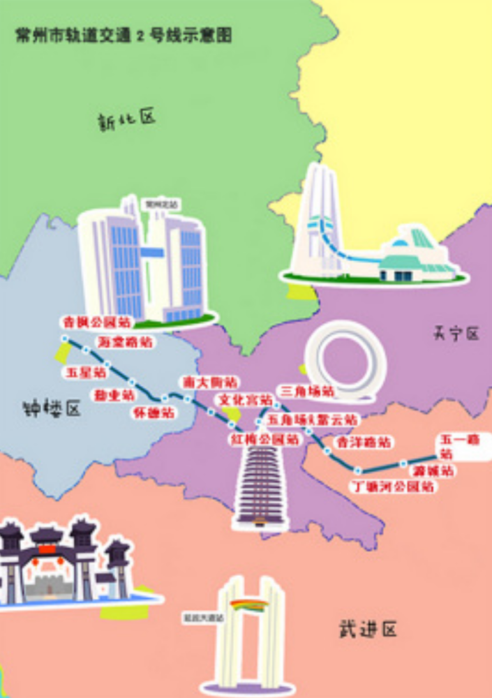 2号线线路走向图