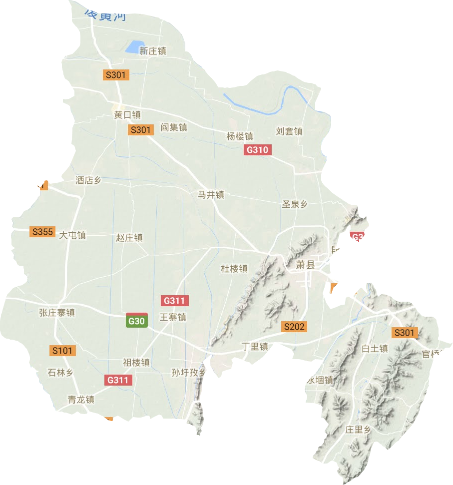 萧县地形地貌