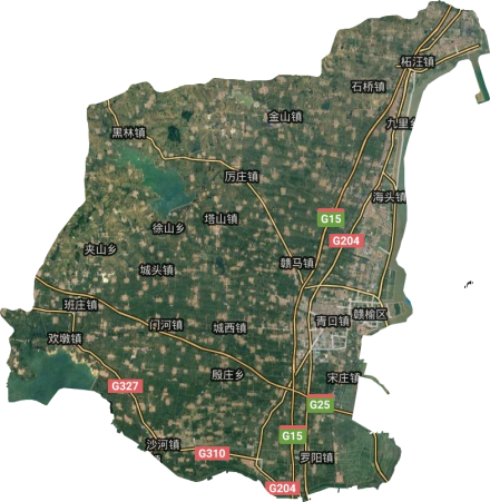 赣榆区卫星地图