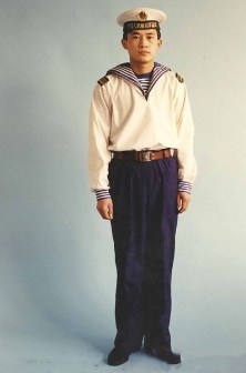 87式海军海勤士兵夏水兵服