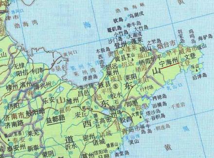 元代中书省宁海州辖境图