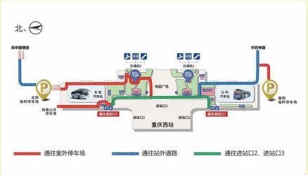 地面广场人行导向图