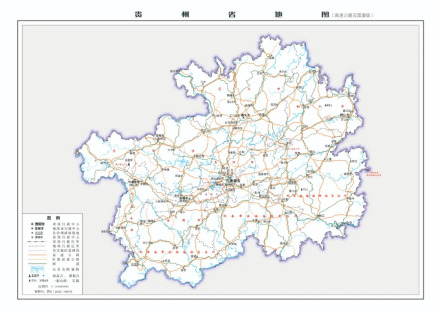 贵州省高速公路及国道地图