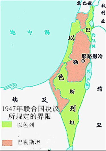1947年联合国划定的国界