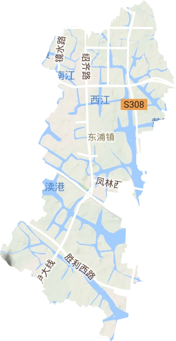 东浦街道的电子地图