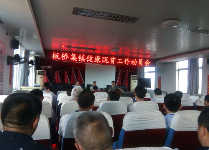 板桥集镇健康脱贫工作动员会