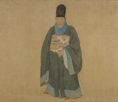 《陆文定公像册》中的陆树声忠静冠服像