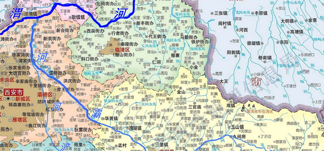 灞河走向