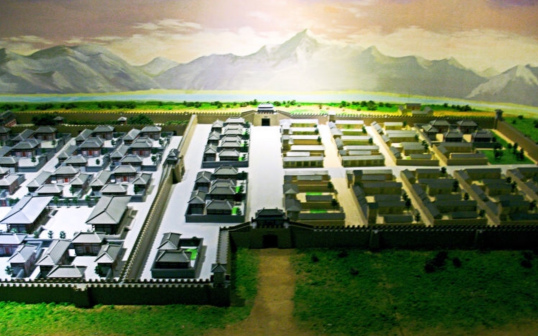 龙城复原图(左北右南)