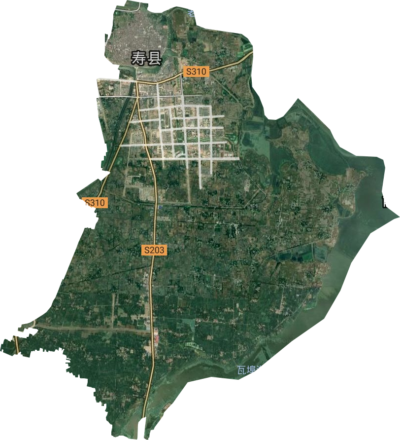 寿春镇地形地貌