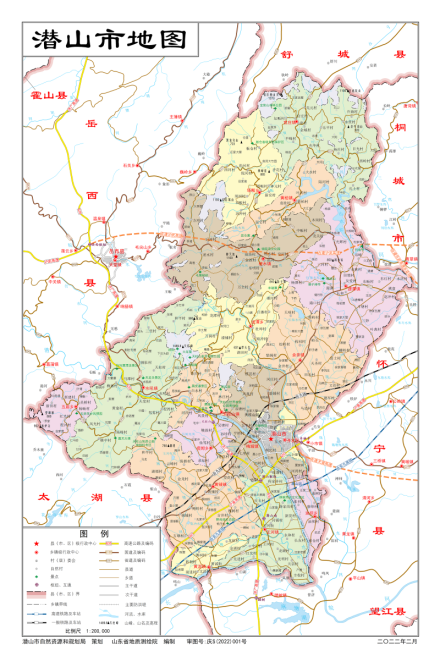 潜山市地图