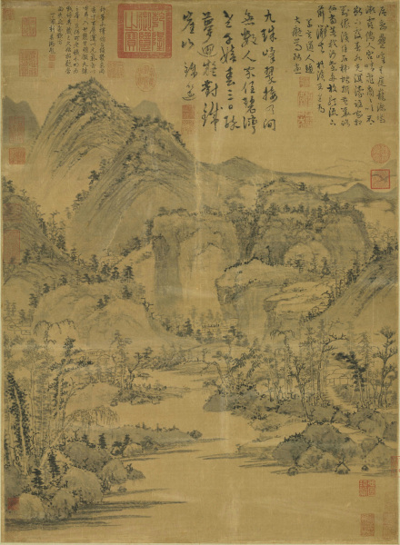 九珠峰翠图 