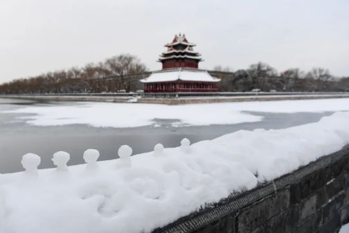 北京故宫雪景图