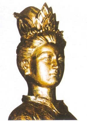 谢道清塑像 