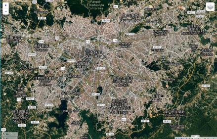 圣保罗卫星地图