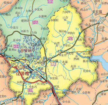 龙山区地图