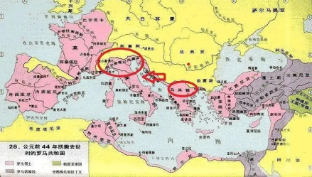 安东尼要求将归属自己的马其顿行省换到山南高卢