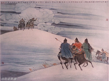 寇衡作品 王昌龄从军行诗意画