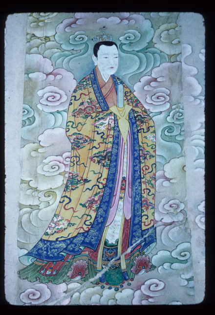 明弘治年间画作《张皇后神职之授箓牒任卷轴》圣迭戈艺术博物馆藏