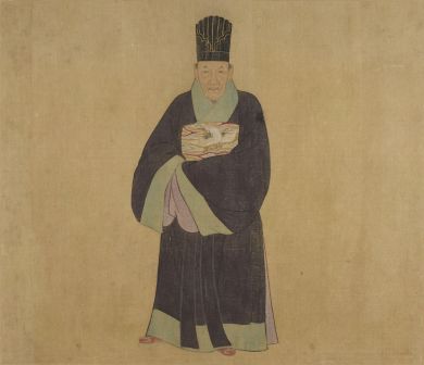 《陆文定公像册》中的陆树声官服像（戴忠静冠）