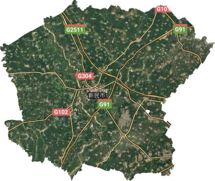 新民市卫星地图