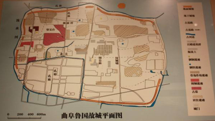 曲阜鲁国故城平面图