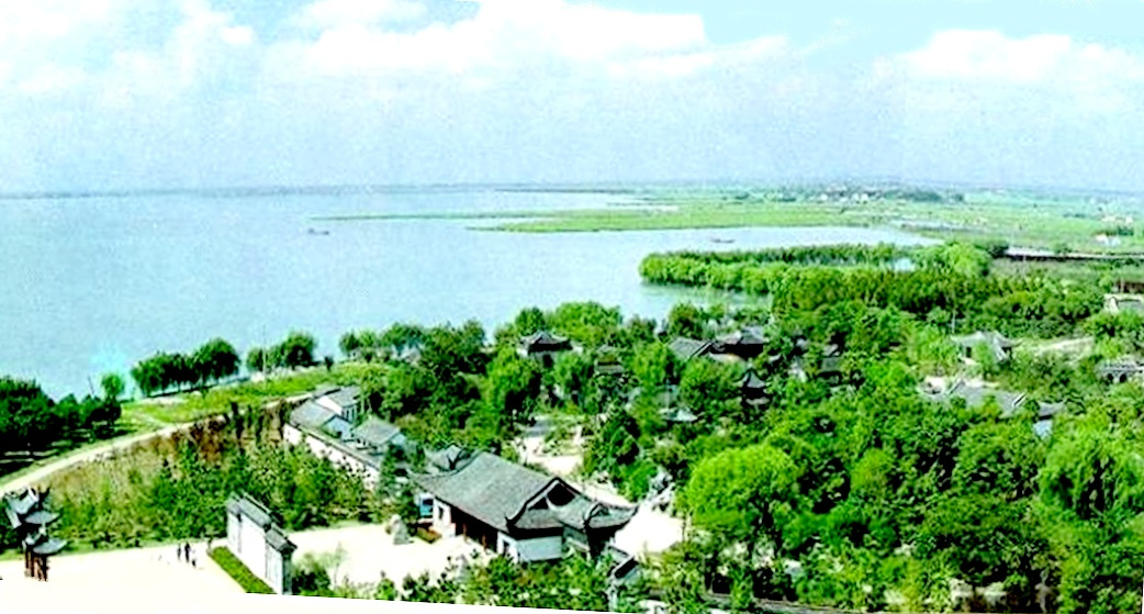 淀山湖南端湖面