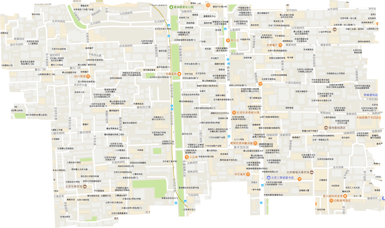 景山街道地形图