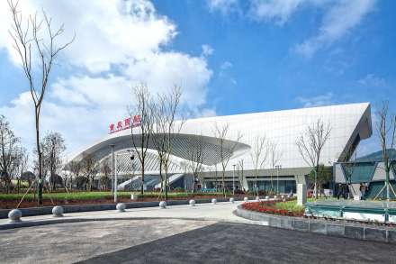 重庆西站侧瞰图