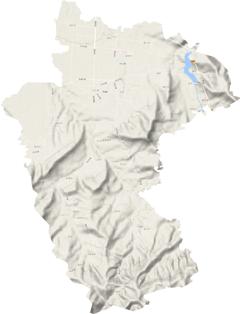 西村镇地形图