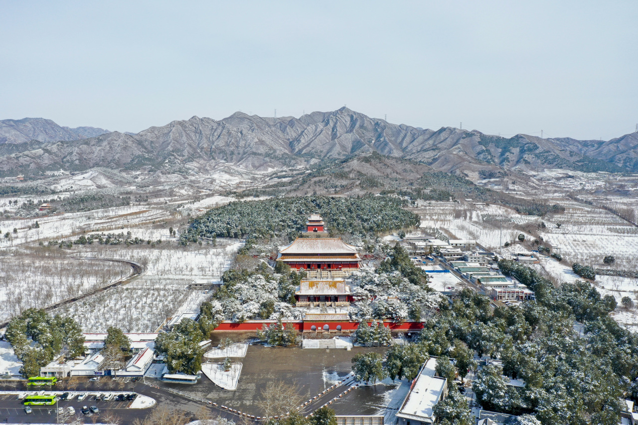 明长陵航拍图