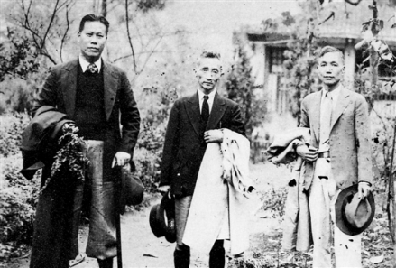 1937年，梁希（中）在南京任教时，与学者们合影