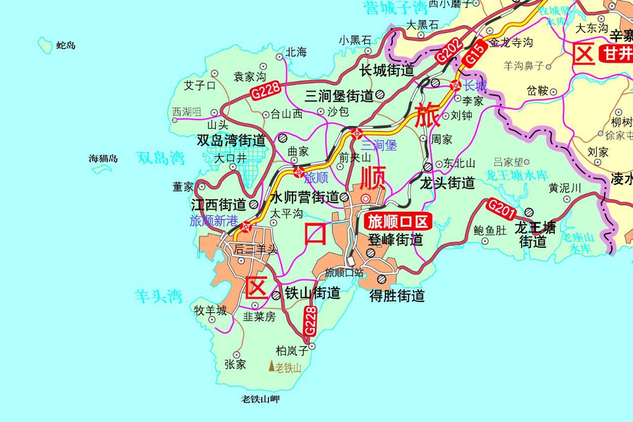 旅顺口区地图