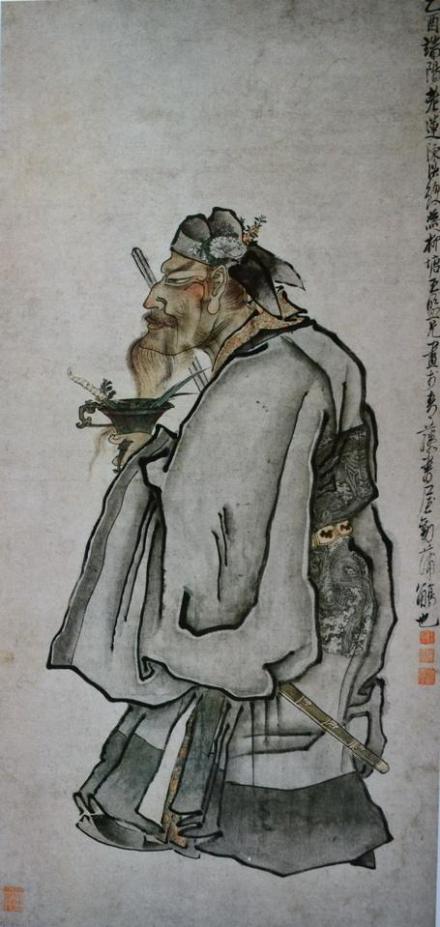 陈老莲绘制的绣像画