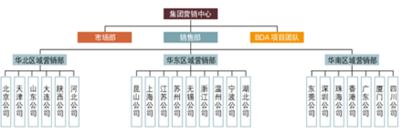 某公司销售体系组织结构