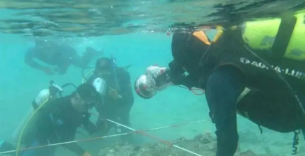 华光礁遗址发掘现场