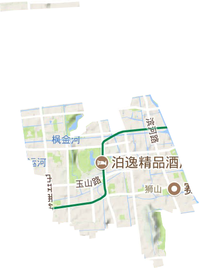 狮山街道地形图