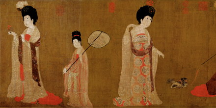 《簪花仕女图》局部
