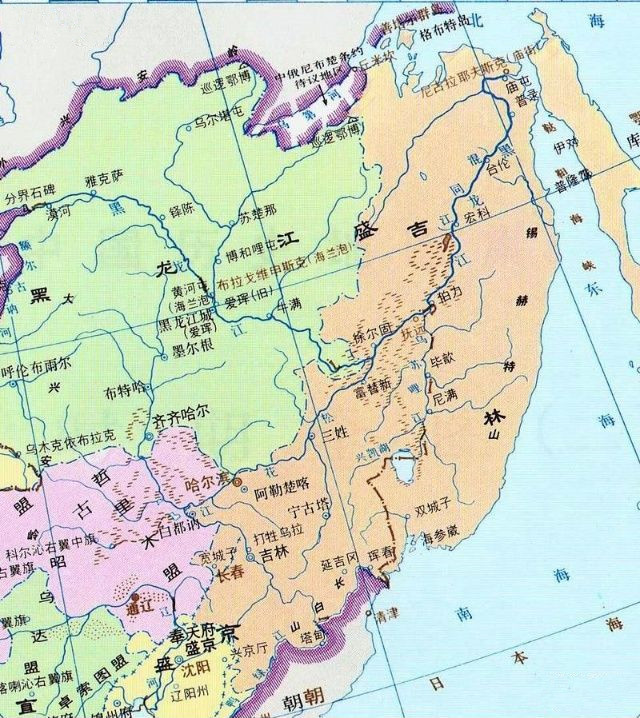 《尼布楚条约》确立的中俄东段边界