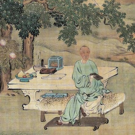 禹之鼎《西陂授砚图》中宋荦形象