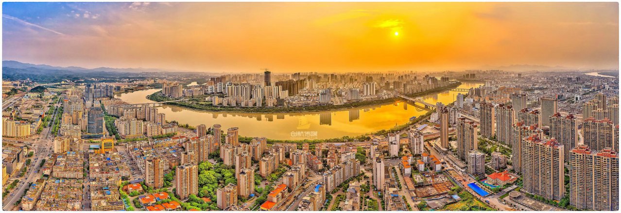 赣州中心城区全景图（部分）