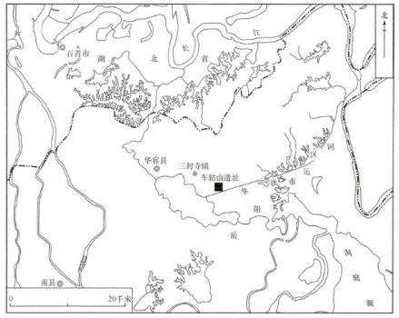 车轱山遗址位置图