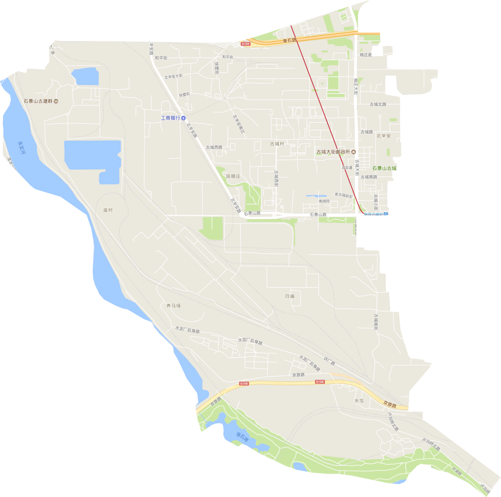 古城街道电子交通图
