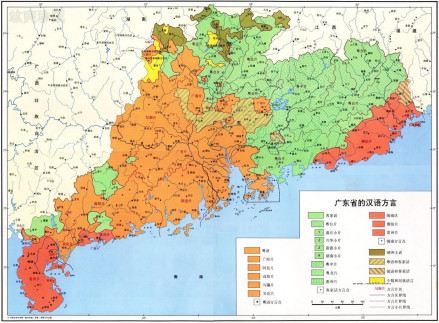 广东汉语方言地图 