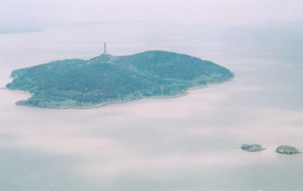 巢湖姥山岛一带湖面 